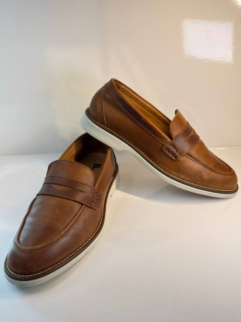 Browns Men’s Leather Penny Loafers – US 10